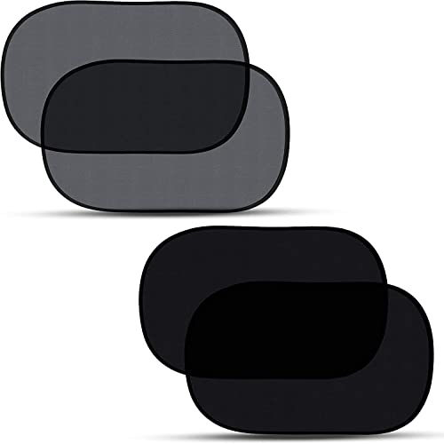 EcoNour Car Window Shade for Baby (4 Pack) | Cling Sun Shade for SUV, Van, RV, Bus & Pickup Truck | Sun Protection for Car Side Window | Sun Blocker Shade for Baby | X-Large 25" x 16" - Image 1
