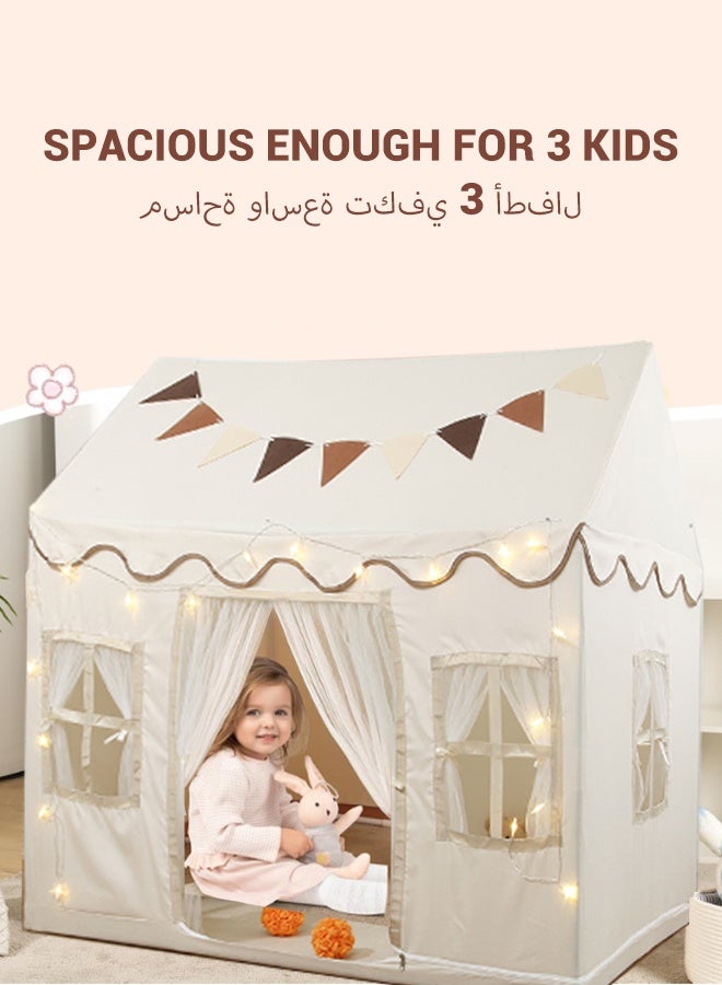 Large Kids Tent House Indoor,Toddler Play Tent With Birthday Party Decoration,Indoor Outdoor Play house for Baby Princess Castle Tent,Kids Indoor Room Toys for Boys Girls Age 3-10 Years Old  - Image 2