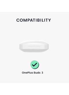 Generic Silicone Protective  Case for OnePlus Buds 3 with Keychain Cover (black)  - Image 2