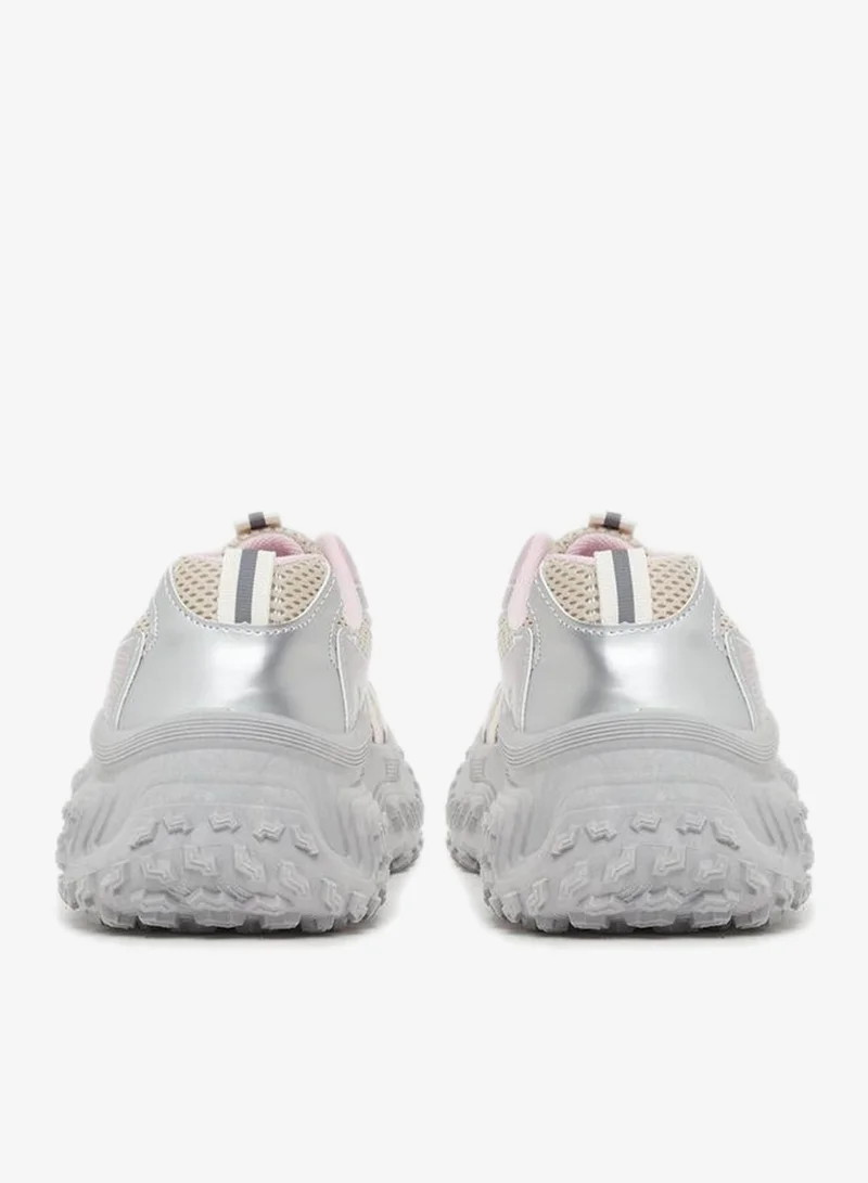 Styli Active  Chunky Sole Lace Up Sneakers for Women | Best Price UAE