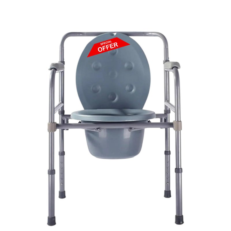 Commode chair with wheel portable shower chair