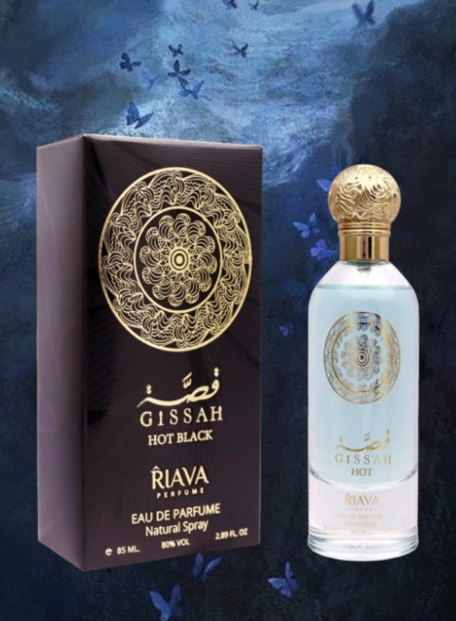 ريافا برفيوم عطر قصة هوت بلاك 85مل - Image 1