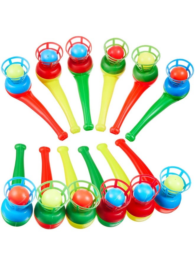 Liliful 50 Pcs Ball Blowing Toy Floating Blow Pipe Balls Stress Reliever Floating Balls Balance Blowing Toy for Birthday Party Balance Game Favors Gift Bag Stuffers Random Color - Image 1
