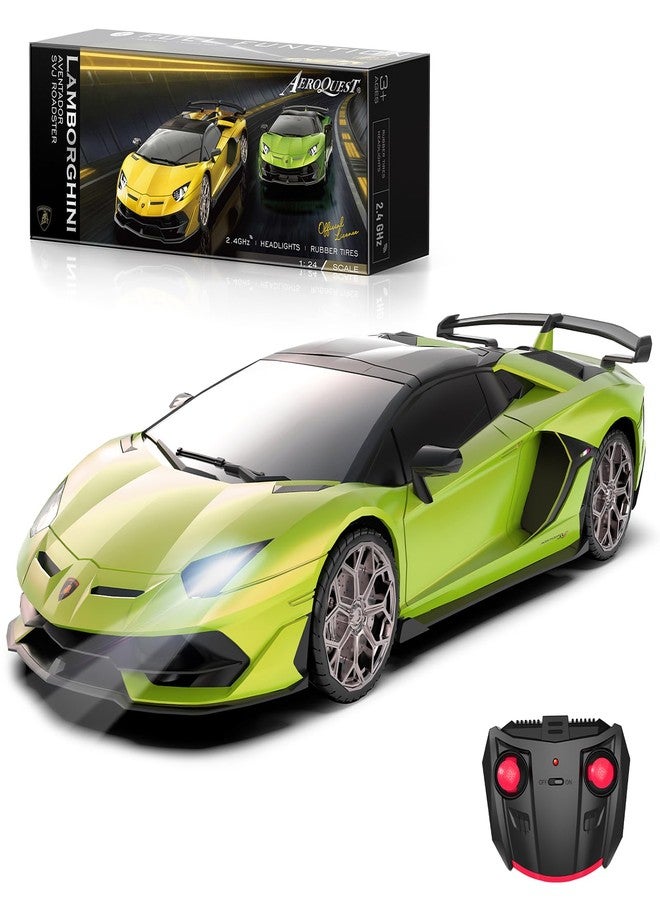 AEROQUEST 1:24 Lamborghini Remote Control Car （Green） - Image 1