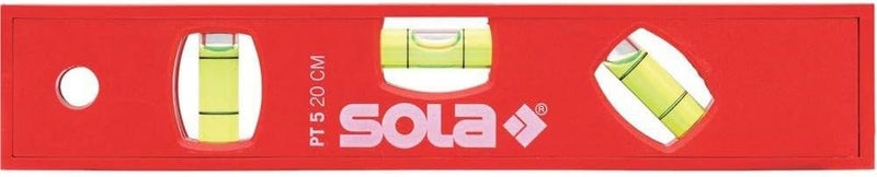 SOLA PTM 5 20 مستوى الروح المغناطيسي، أحمر، 20 سم - Image 1