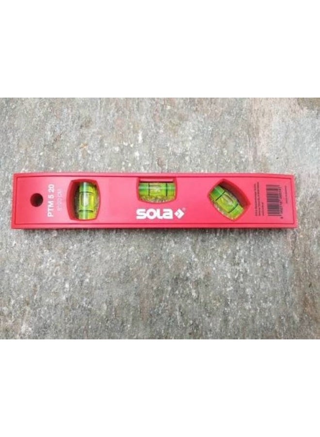 SOLA PTM 5 20 مستوى الروح المغناطيسي، أحمر، 20 سم - Image 4
