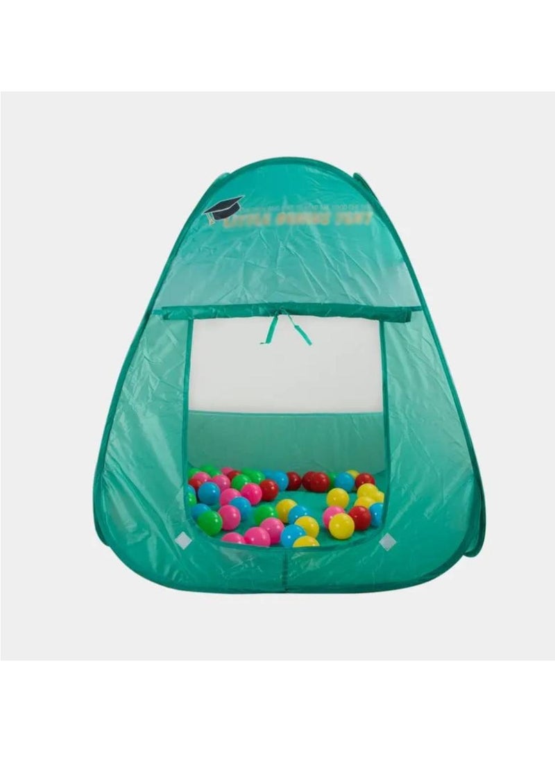 Little Genius kids Folding Tent With 50 Ball Set, Blue  - Image 2