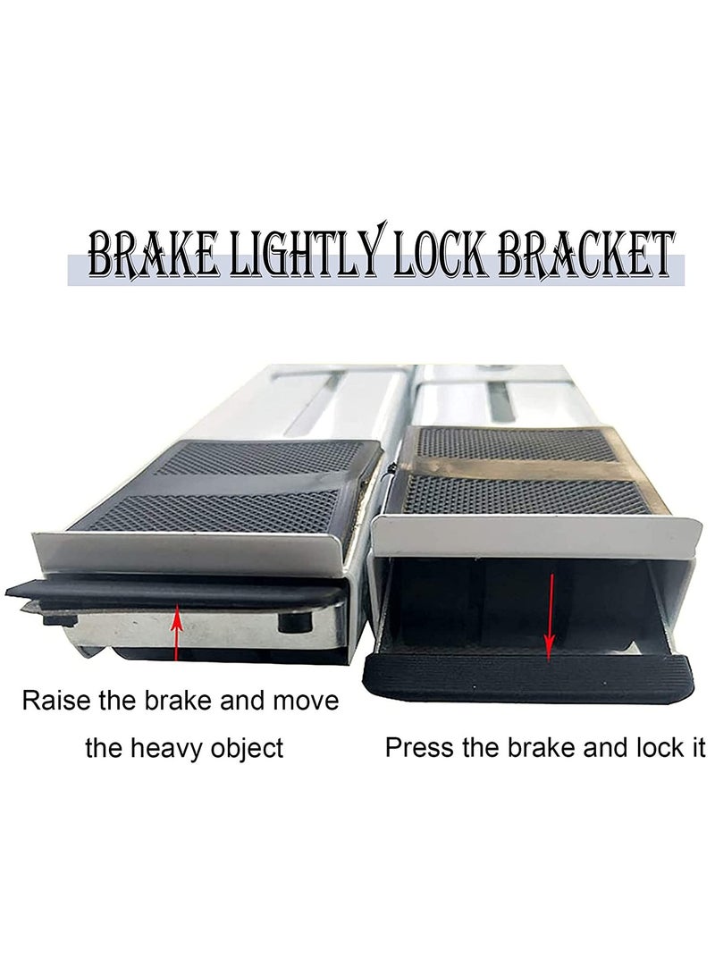 2 Pieces Adjustable Washing Machine Pedestals Frame ， Drum Washing Machine Refrigerator Mobile Base ， Multifunction Washing Machine Base Stand Movably Adjustable  - Image 5