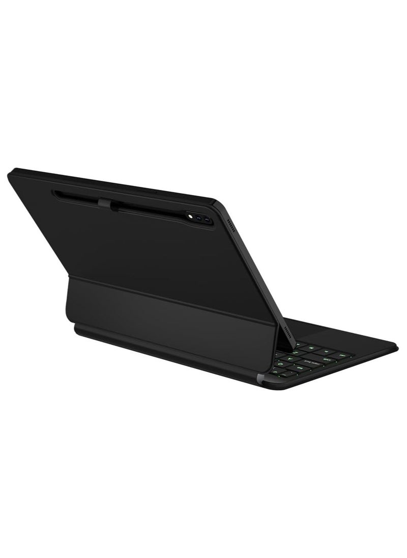 General - Magic Smart Bluetooth Keyboard Case Compatible with Samsung Galaxy Tab S9 FE 11 inch 2023 with Trackpad RGB Backlit Keyboard - Image 1
