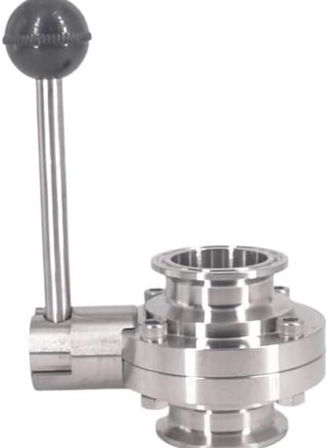 Sanitary Tri Clamp Butterfly Valve SUS304 Heavy Duty Stainless Steel 19 PipeOD K50 5 - Image 4