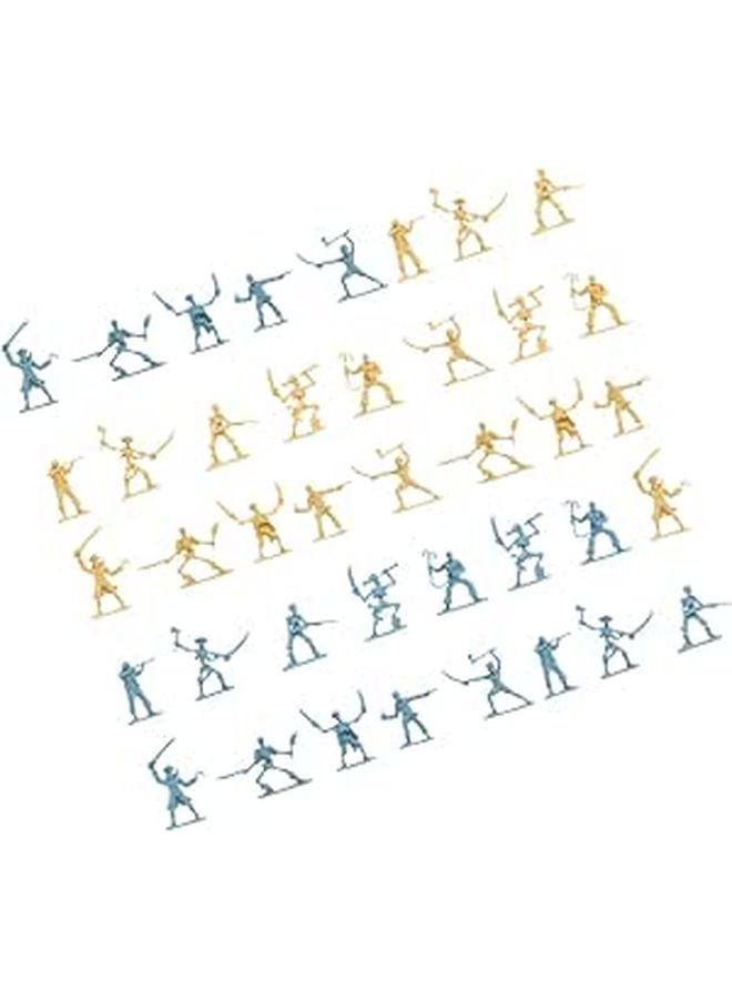 100Pcs Pirate Soldier Miniature Action Figures For Scene Layouts And Collecting - Image 1