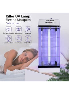OASIS DESERT 15W Single Tube Flying Insect Killer - The Best Exterminator - Mosquito And Fly Trap - For Indoor And Outdoor Use - Kills Flying Insects  - Image 2