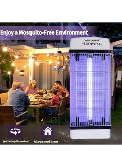 OASIS DESERT 15W Single Tube Flying Insect Killer - The Best Exterminator - Mosquito And Fly Trap - For Indoor And Outdoor Use - Kills Flying Insects  - Image 4