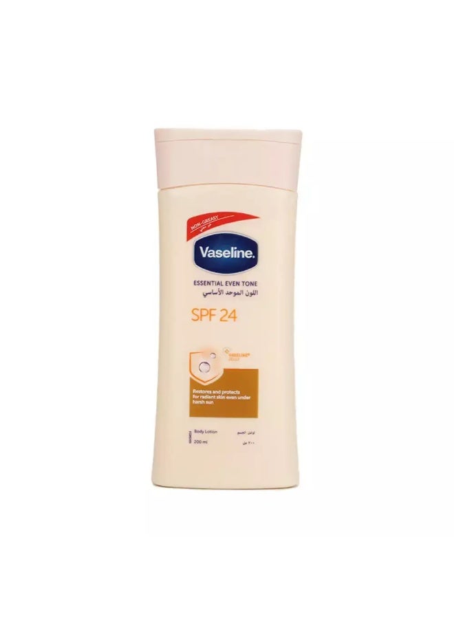 Vaseline Essential Even Tone Body Lotion with SPF24- 200ml - Image 1
