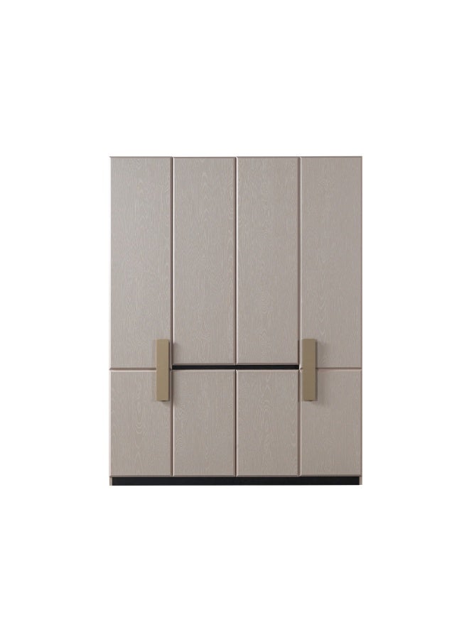بيتونيا دولاب ملابس 4 ابواب فيرا - بيج وذهبي - Image 1