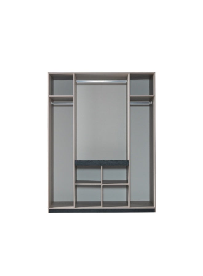 بيتونيا دولاب ملابس 4 ابواب فيرا - بيج وذهبي - Image 3