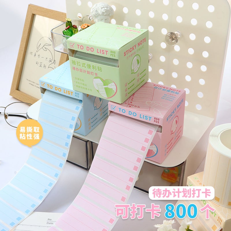 Post-It Notes Pull-Out Daily Plan Cute Student Punch-In Note Paper Office Good Things Note Paper - Image 2