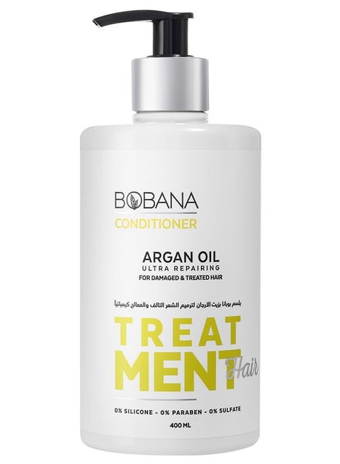 بوبانا بلسم بزيت الأرجان للشعر التالف والمُعالج 400 مل