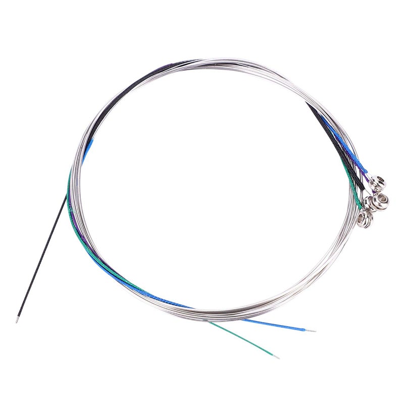 Violin String: 4/4 Size, 22 Inch Steel Core Silver Wound Set (E-A-D-G) - Strong Durable Long Lasting Violin String for 4/4 Violin Musical Instruments - Image 1