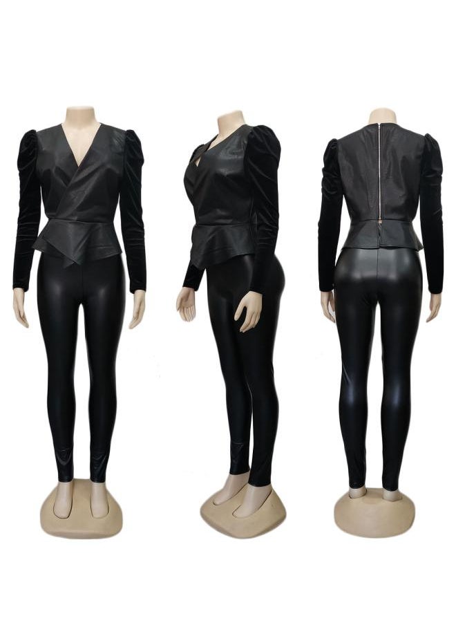 Generic [promotion] J 992 European And American Women's Velvet Stitching Fashion Jackets Are Sold Out 