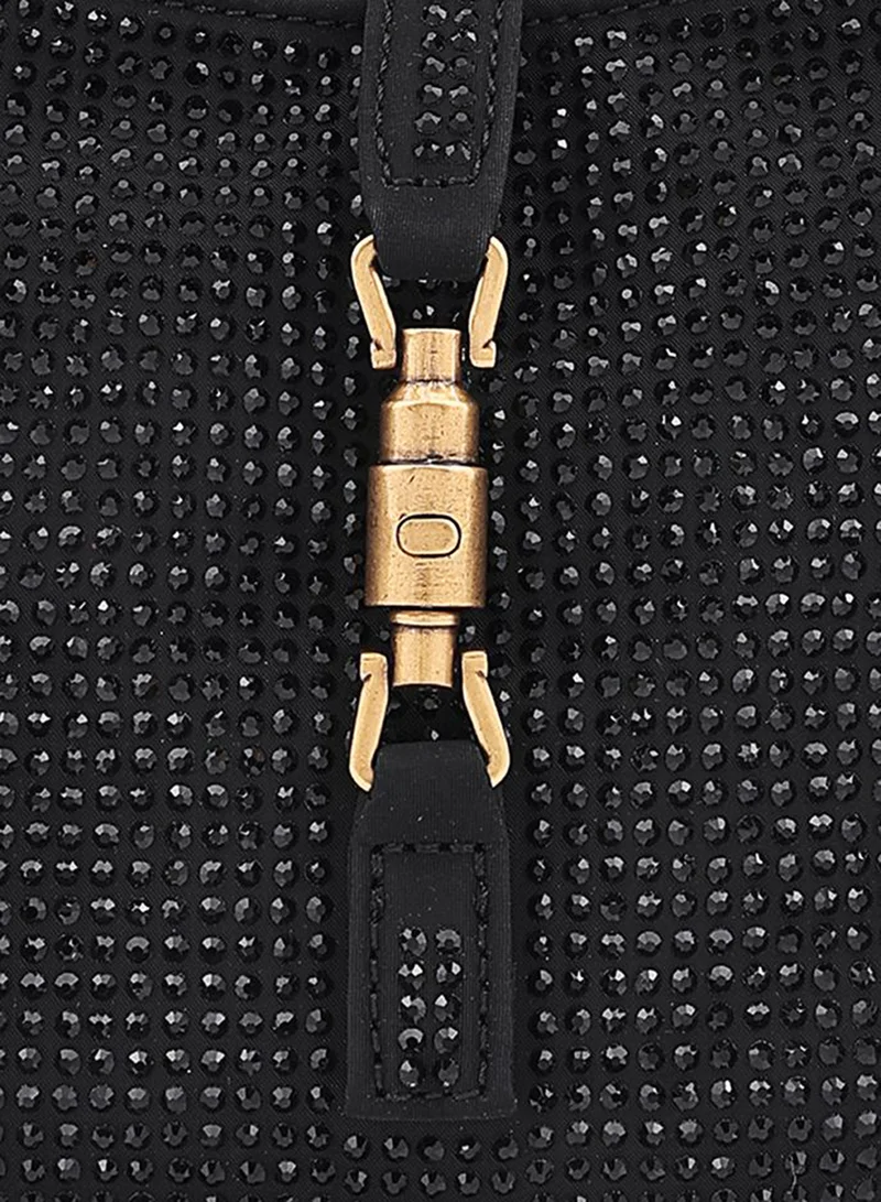 Cuple Black Cuple Textured Zip Shoulder Bag for Women | Best Price UAE