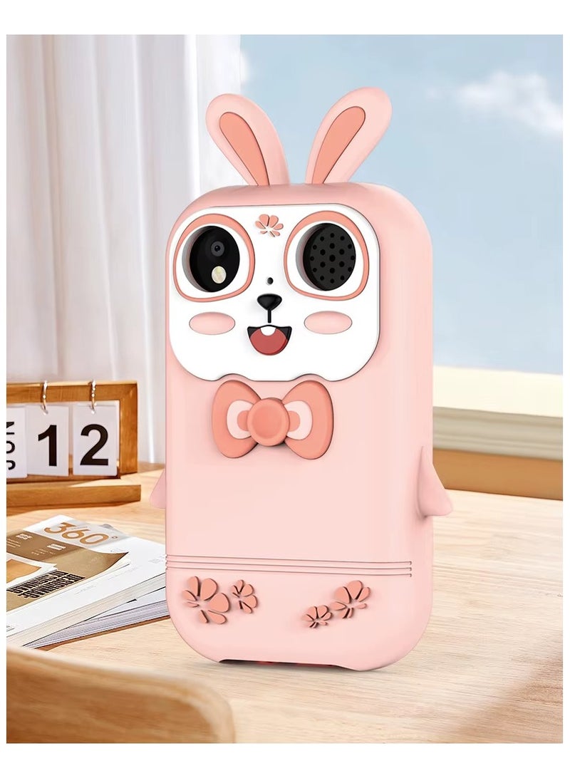 بلو فاير هاتف أطفال ذكي بشاشة لمس 2.8 بوصة HD، كاميرتين 300K، مشغل MP3، قصص تعليمية وألعاب، غطاء سيليكون على شكل وحيد القرن، بطارية قابلة للشحن 800mAh، هدية مثالية للأولاد والبنات من 3 إلى 12 سنة - Image 2