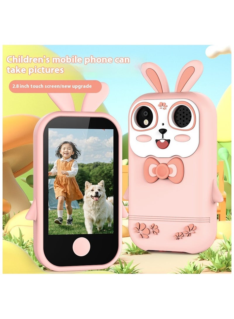 بلو فاير هاتف أطفال ذكي بشاشة لمس 2.8 بوصة HD، كاميرتين 300K، مشغل MP3، قصص تعليمية وألعاب، غطاء سيليكون على شكل وحيد القرن، بطارية قابلة للشحن 800mAh، هدية مثالية للأولاد والبنات من 3 إلى 12 سنة - Image 4