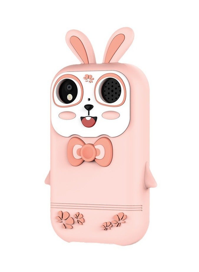 بلو فاير هاتف أطفال ذكي بشاشة لمس 2.8 بوصة HD، كاميرتين 300K، مشغل MP3، قصص تعليمية وألعاب، غطاء سيليكون على شكل وحيد القرن، بطارية قابلة للشحن 800mAh، هدية مثالية للأولاد والبنات من 3 إلى 12 سنة - Image 1