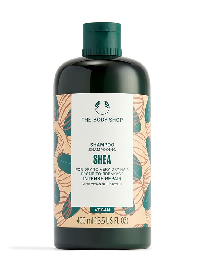 THE BODY SHOP Shea Intense Repair Shampoo for Dry, Damaged Hair | Strengthening & Moisturizing Formula to Reduce Breakage | Vegan Hair Care with Community Fair Trade Shea Butter, 400ml - Image 1