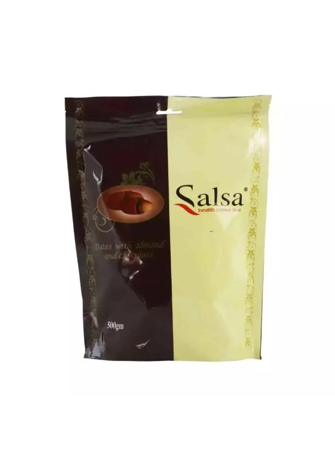 Salsa Dates Chocolate with Almond and Chocolate- 500gms - Image 1