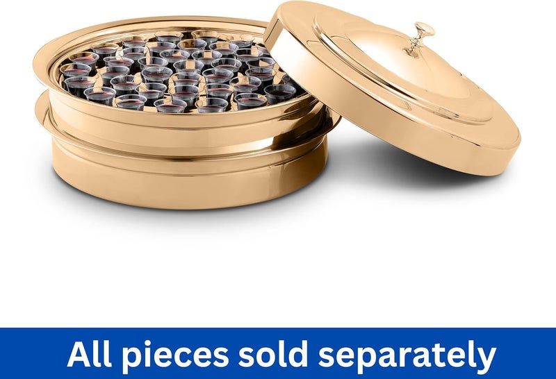 Steadfast Selections (Cup Tray Lid) Gold Premium Communion Trays for Churches | Stainless Steel Communion Ware Set, Supplies | 40 Cup Tray - Image 4