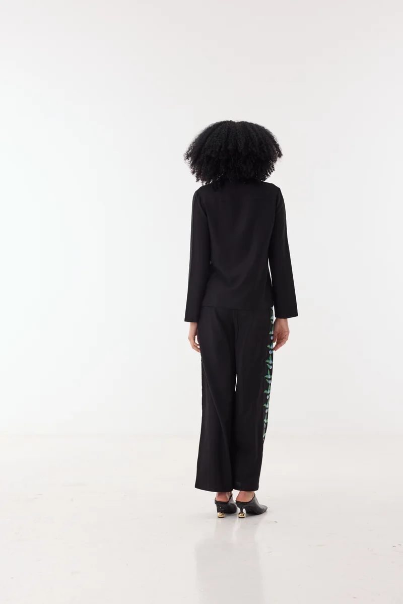Ashita Fernandes Black Florine Top for Women | Best Price UAE