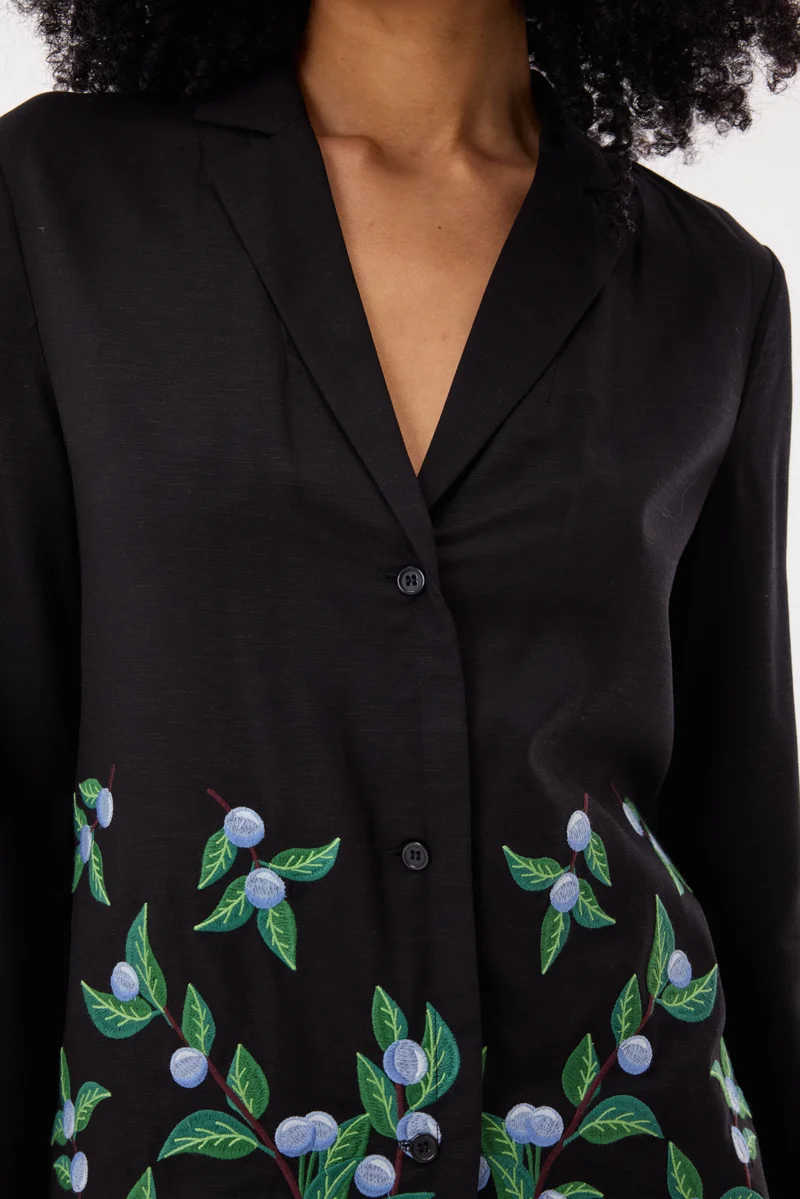 Ashita Fernandes Black Florine Top for Women | Best Price UAE