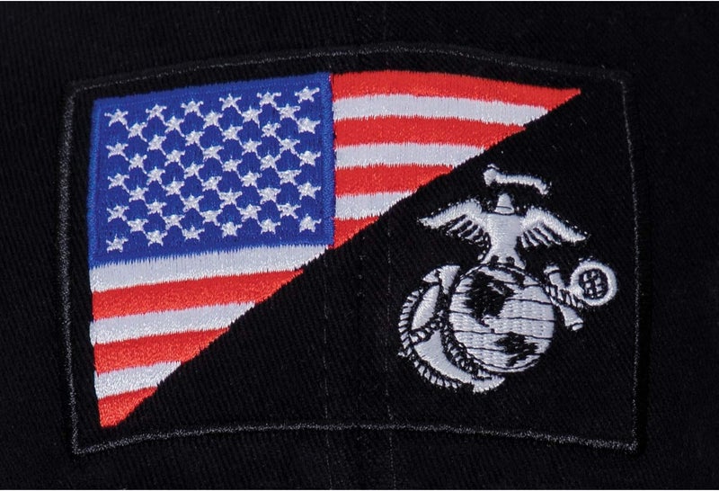 ROTHCO USMC Eagle, Globe and Anchor/US Flag Low Pro Cap - Patriotic Marine Corps Headwear - Image 4