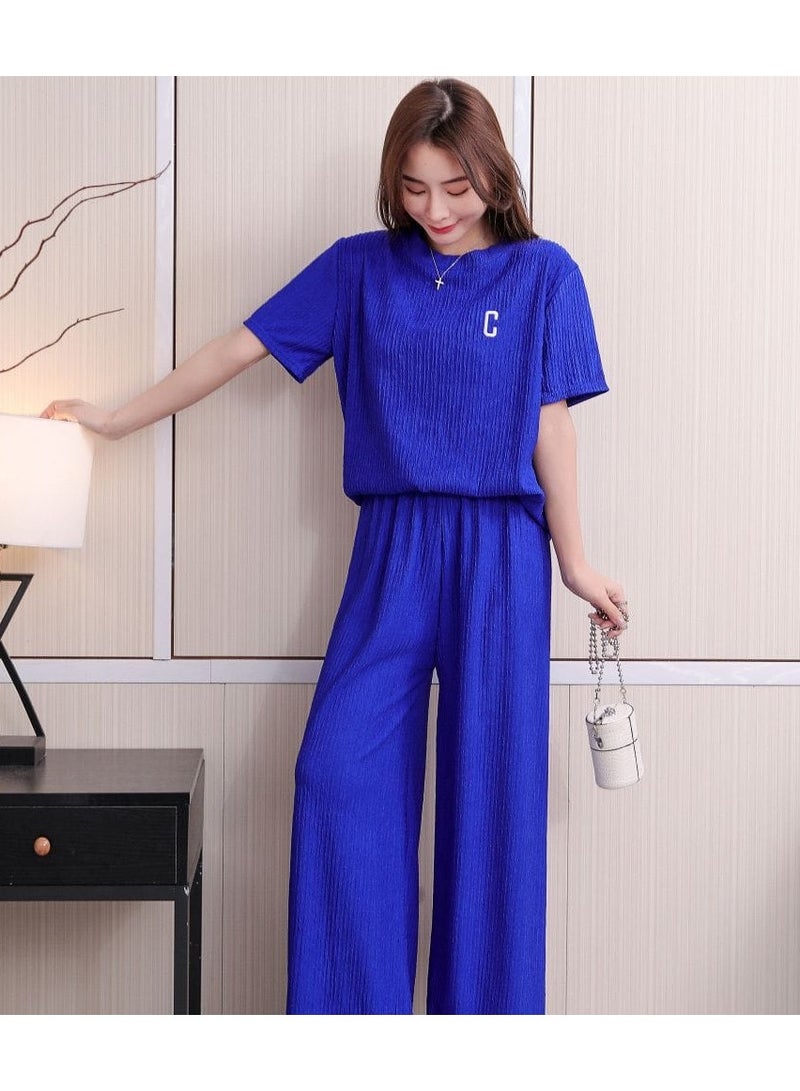 DubaiGallery Women's Collared Neck With Short Sleeve Pyjama Set