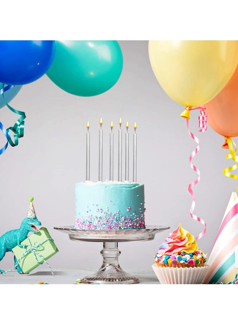 6 Piece Unscented Birthday Candle With Stand Set