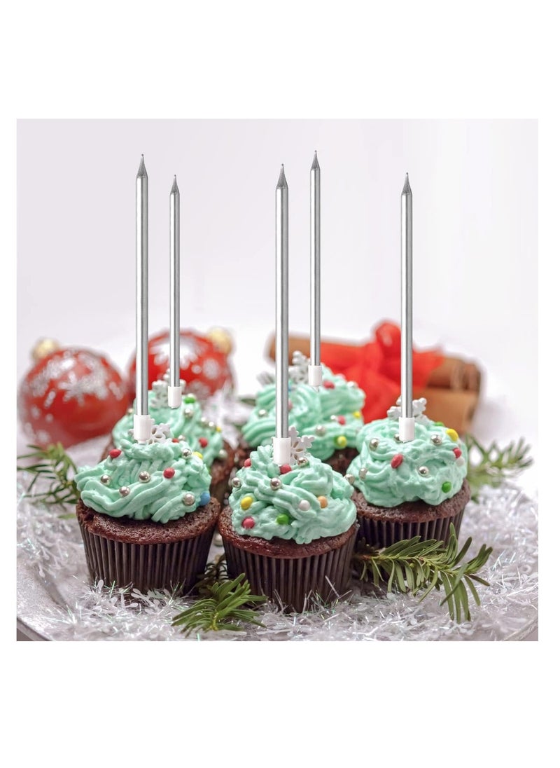 6 Piece Unscented Birthday Candle With Stand Set