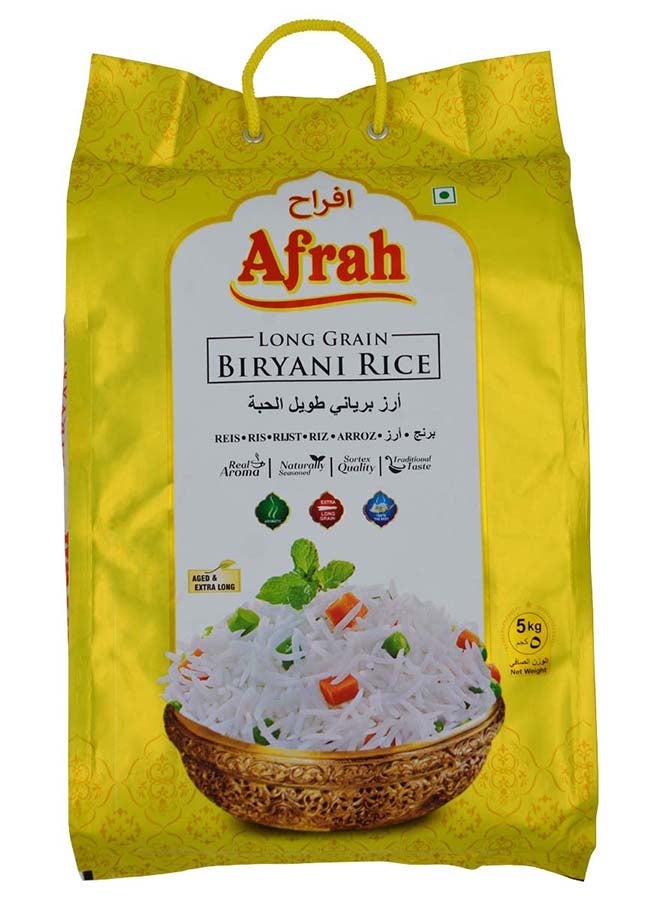 Afrah Premium Quality Long Grain Biryani Rice - 5 Kg - Image 1