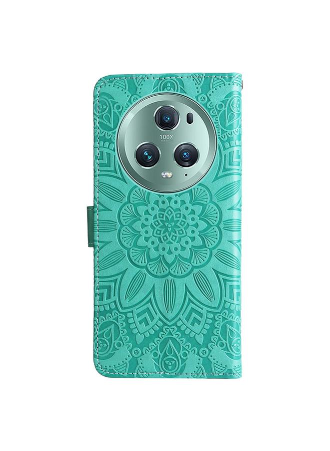 S-TOP Case For Honor Magic5 Pro Embossed Sunflower Leather Phone Case - Image 3