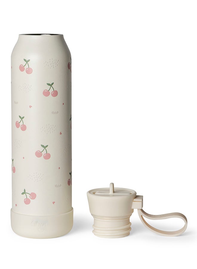 Citron Stainless Steel Water Bottle 500ml - Cherry - Leakproof & Lightweight Bottle  - Image 3