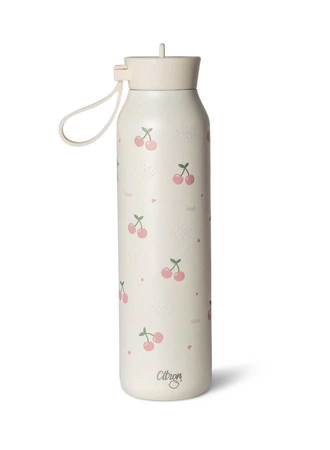 Citron Stainless Steel Water Bottle 500ml - Cherry - Leakproof & Lightweight Bottle  - Image 1
