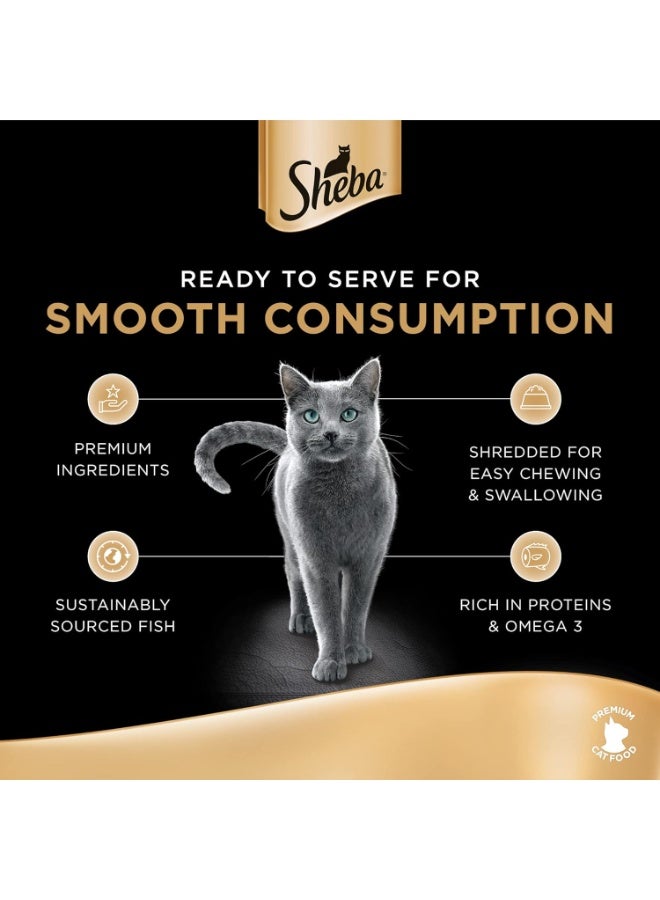 Sheba Filets Chicken with Sustainable Tuna 60g Premium Wet Cat Food High Protein Omega 3 Rich Natural Ingredients Gourmet Meal for Adult Cats - Image 3