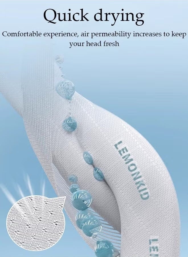 Geustos Kids Sun Hat UPF 50+ Sun Visor Hats, Wide Brim Beach Hats with Mesh and Adjustable Chin Strap Cartoon Beach Bucket Hats for Boys Girls - Image 3