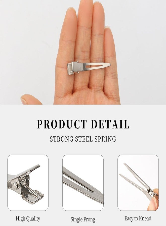 BLUSHIA Salon Hairdressing Sectioning Dividing Silver Metal Clips For Hair Styling (Small Section Clips (12 pcs) - Image 2