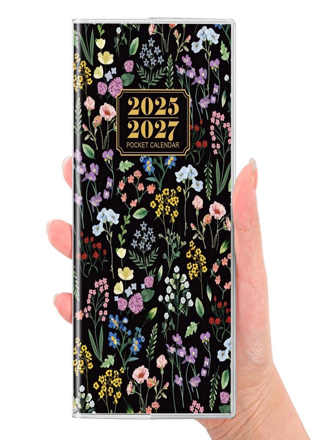 SKYDUE Pocket Calendar 2025-2027, Pocket Planner 2025-2026, Monthly Planner Jul 2025- Dec 2027 for Purse, 6.7" X 3.7" 30-Month Small Planner, Academic Year Calendar, Compact Design with Plastic Sleeve - Image 1