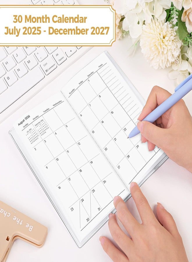 SKYDUE Pocket Calendar 2025-2027, Pocket Planner 2025-2026, Monthly Planner Jul 2025- Dec 2027 for Purse, 6.7" X 3.7" 30-Month Small Planner, Academic Year Calendar, Compact Design with Plastic Sleeve - Image 5