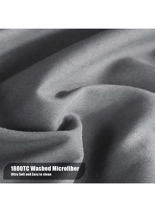 MOONQUEEN MOONQUEEN 2-Pack Baby Fitted Crib Sheets - Soft Breathable Microfiber Toddler Nursery Sheet Set for Boys and Girls, Fits Standard Size Crib Mattress 28 x 52 x 8in, Grey  - Image 2