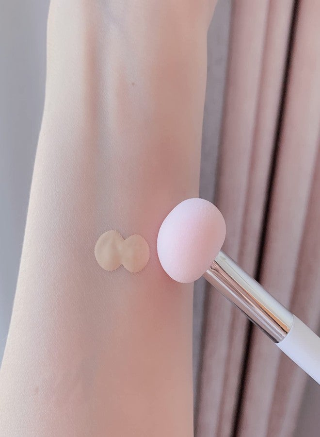 BinaryABC Foundation Sponge Powder Brush,Makeup Puff Makeup Brush Sponge Applicator Concealer Brush,3Pcs (Pink) - Image 2