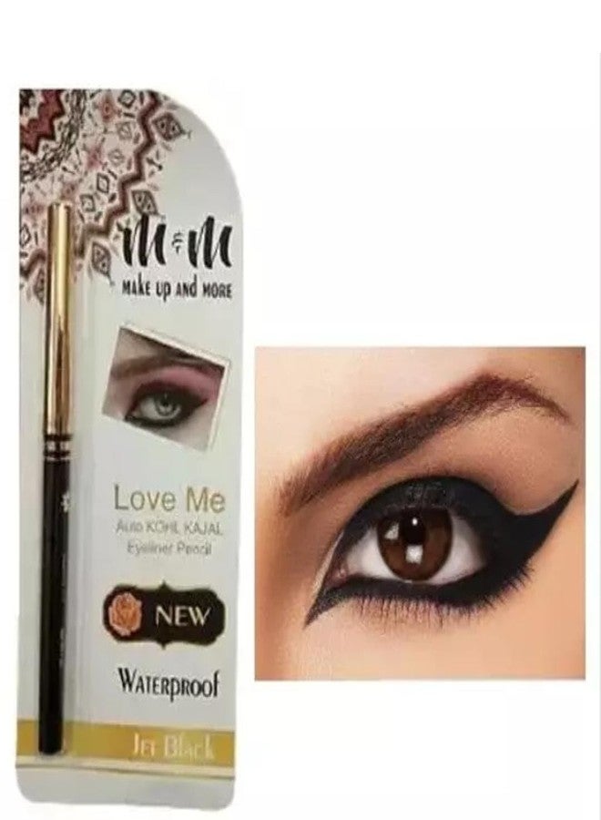 Truvic 2 in1 Long Lasting Highly Pigmented & Waterproof Kajal Eyeliner Quick Dry Matte Finish 24 Hr Long Lasting Smudgeproof & Sweatproof Black Color Kajal-Eyeliner (Pack of 1) - Image 1