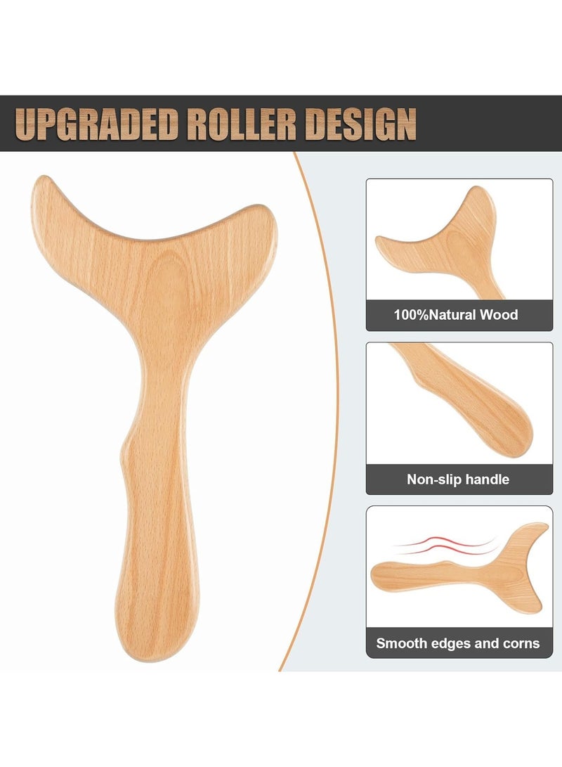 Wooden Body Massage Tools for Lymphatic Drainage and Body Sculpting, Handmade Anti-Cellulite Massager Set for Muscle Relaxation and Skin Smoothing, Ideal for Daily Use and Full-Body Comfort - Image 3